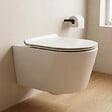 SWISS AQUA TECHNOLOGIES - Brevis WC suspendu sans bride, fixations invisibles + abattant ultra-fin, softclose (SATBRE011RREXP) - vignette