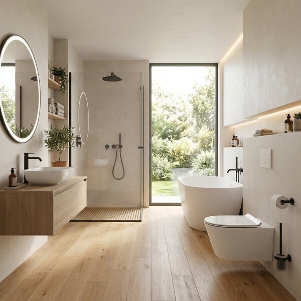 SWISS AQUA TECHNOLOGIES - Brevis WC suspendu sans bride, fixations invisibles + abattant ultra-fin, softclose (SATBRE011RREXP) - large