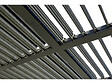 HABITAT ET JARDIN - Pergola bioclimatique autoportante en aluminium "Kensington" - 3 x 5 m - Gris - vignette