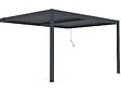 HABITAT ET JARDIN - Pergola adossée en aluminium "Windsor" - Gris anthracite - 3 x 4 m - vignette