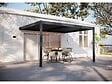 HABITAT ET JARDIN - Pergola adossée en aluminium "Windsor" - Gris anthracite - 3 x 4 m - vignette