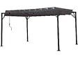 HABITAT ET JARDIN - Pergola bioclimatique en tissu "Lodge" 3 x 4 m - Anthracite - vignette