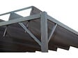 HABITAT ET JARDIN - Pergola bioclimatique en tissu "Lodge" 3 x 4 m - Anthracite - vignette