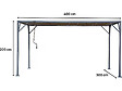 HABITAT ET JARDIN - Pergola bioclimatique en tissu "Lodge" 3 x 4 m - Taupe - vignette