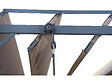 HABITAT ET JARDIN - Pergola bioclimatique en tissu "Lodge" 3 x 4 m - Taupe - vignette