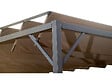 HABITAT ET JARDIN - Pergola bioclimatique en tissu "Lodge" 3 x 4 m - Taupe - vignette
