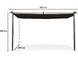HABITAT ET JARDIN - Pergola adossée en métal avec toit rétractable -  3 x 4 m - Gris anthracite - vignette