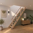 KORDO - Escalier bois droit avec garde-corps, Novesta KORDO - vignette