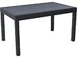 HABITAT ET JARDIN - Table de jardin en aluminium extensible "Lagos" - 140/280 x 90 x 76 cm - Noir - vignette