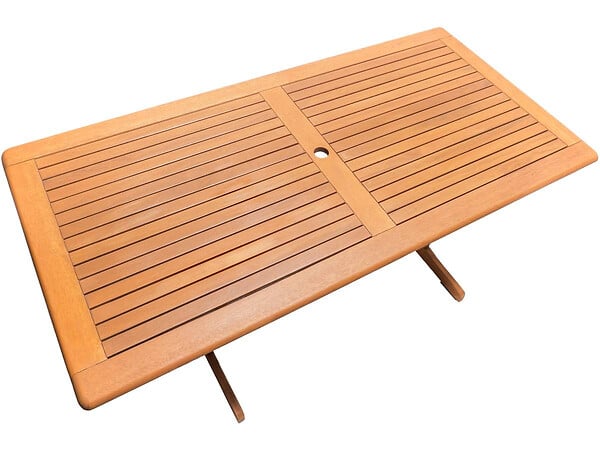 HABITAT ET JARDIN - Table de jardin "Osaka" - 180 x 90 cm - Bois naturel - large