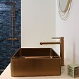 ESSEBAGNO - Luisa mitigeur lavabo haut cuivre brossé - vignette
