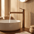 ESSEBAGNO - Luisa mitigeur lavabo haut cuivre brossé - vignette