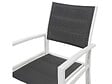 HABITAT ET JARDIN - Fauteuil jardin Alu/Textilène "Brazil / Canaries" - Phoenix - blanc / gris foncé - vignette