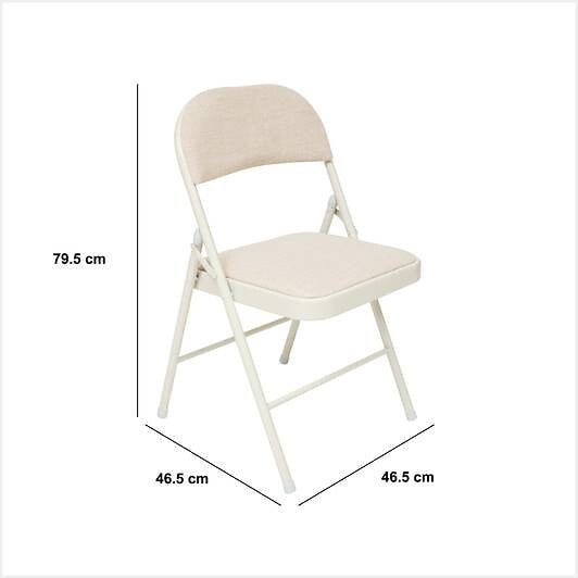 5 FIVE SIMPLY SMART - Chaise Flexy Plus en tissu chiné beige - large