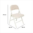 5 FIVE SIMPLY SMART - Chaise Flexy Plus en tissu chiné beige - vignette