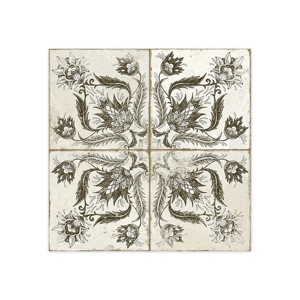 RO'MA NATURE - Carrelage Vintage Noir Leptis 45x45x0,95 cm Camoria - Sol et mur intérieur (vendu par carton de 1 m²) - large