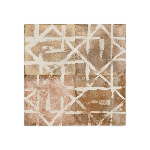 RO'MA NATURE - Carrelage Vintage effet Terre cuite Nature Lines 45x45x0,95 cm Terravia - Sol et mur intérieur (vendu par carton de 1 m²) - large