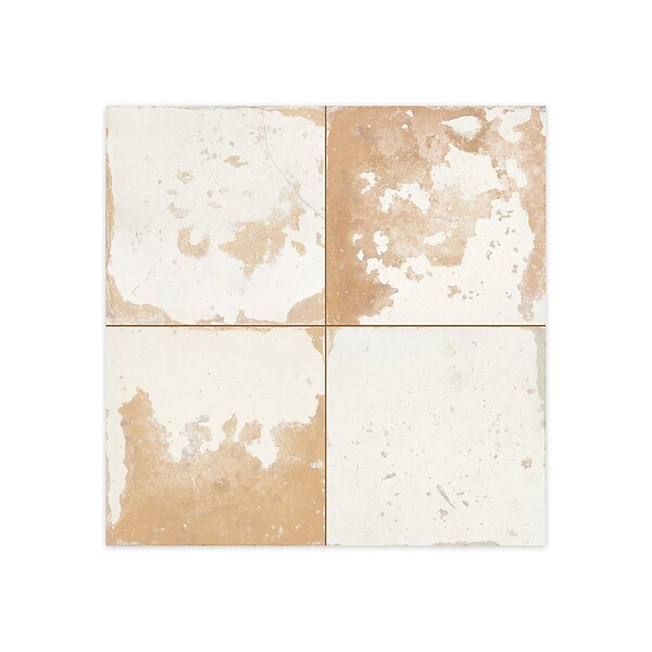 RO'MA NATURE - Carrelage Vintage Blanc 45x45x0,95 cm Solvera - Sol et mur intérieur (vendu par carton de 1 m²) - large