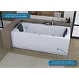 DISTRIBAIN - Baignoire balnéo London S 22 jets Whirlpool - vignette