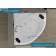DISTRIBAIN - Baignoire balneo Seattle-S 26 jets Whirlpool - vignette