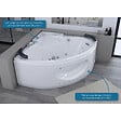 DISTRIBAIN - Baignoire balnéo Lisbonne 34 jets Whirlpool - vignette