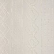 ATMOSPHERA - Voilage à œillets Beige Lin motif Jacquard 140 x 240 cm - vignette