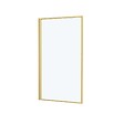 AURLANE - Pare baignoire rabattable 75x130cm - Finition Or Doré Brossé - GOLDY CONTOURING SCREEN - vignette