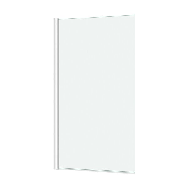 AURLANE - Pare baignoire Rabattable 70x130cm - Profilé Chromé - Verre Trempé 4mm - ELEMENTARY - large