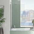AURLANE - Pare baignoire Rabattable 70x130cm - Profilé Chromé - Verre Trempé 4mm - ELEMENTARY - vignette