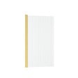 AURLANE - Pare baignoire Rabattable 80x140cm - Profilé Or Doré Brossé - Verre Trempé Ondulé 5mm - WAVY - vignette