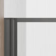 AURLANE - Pare Baignoire Rabattable 75x130 cm - Aluminium Gun Metal et Verre Trempé 4 mm - vignette