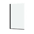 AURLANE - Pare baignoire Rabattable 70x120cm - Profilé Noir Mat - Verre Trempé 4mm - ELEMENTARY - vignette