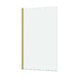 AURLANE - Pare baignoire Rabattable 80x140cm - Profilé Or Doré Brossé - Verre Trempé 4mm - ELEMENTARY - vignette
