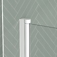 AURLANE - Pare baignoire Rabattable 70x130cm - Profilé Blanc Mat - Verre Trempé 4mm - ELEMENTARY - vignette