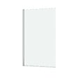 AURLANE - Pare baignoire Rabattable 70x120cm - Profilé Chromé - Verre Trempé 4mm - ELEMENTARY - vignette