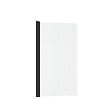 AURLANE - Pare baignoire Rabattable 80x140cm - Profilé Noir Mat - Verre Trempé Ondulé 5mm - WAVY - vignette