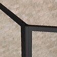 AURLANE - Pare baignoire avec Volet Pivotant 70+30x130cm - Finition Noir Mat - DARK CONTOURING SCREEN - vignette