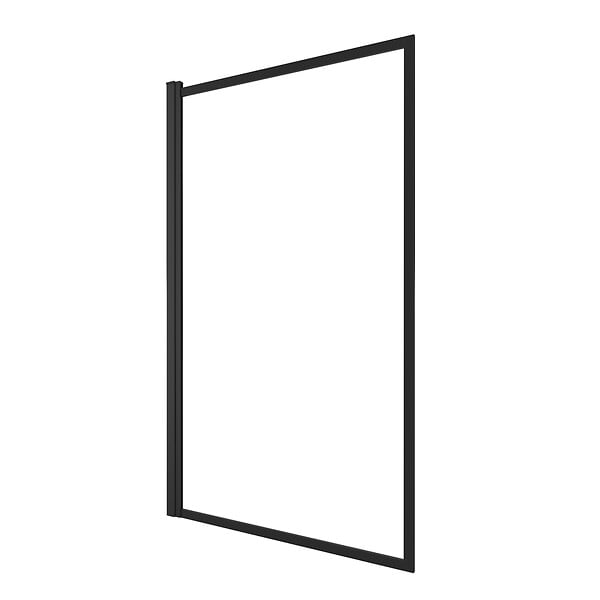 AURLANE - Pare baignoire rabattable 75x130cm - Finition Noir Mat - DARK CONTOURING SCREEN - large