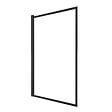 AURLANE - Pare baignoire rabattable 75x130cm - Finition Noir Mat - DARK CONTOURING SCREEN - vignette