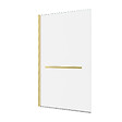 AURLANE - Pare baignoire Pivotant avec Porte-Serviette 85x150cm - Or Doré Brossé - Verre 6mm - TSHAPE GOLDY - vignette