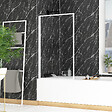 AURLANE - Pare baignoire rabattable 75x130cm - Finition Blanc - WHITE CONTOURING SCREEN - vignette