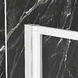 AURLANE - Pare baignoire rabattable 75x130cm - Finition Blanc - WHITE CONTOURING SCREEN - vignette