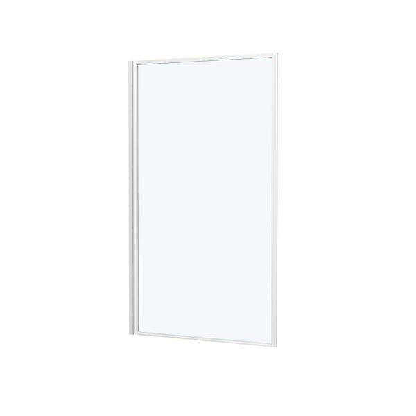 AURLANE - Pare baignoire rabattable 75x130cm - Finition Blanc - WHITE CONTOURING SCREEN - large