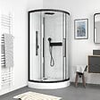 AURLANE - Cabine de douche 1/4 de cercle ROND - 90x90x217cm - FACTORY 2 ROUND - vignette