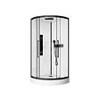 AURLANE - Cabine de douche 1/4 de cercle ROND - 90x90x217cm - FACTORY 2 ROUND - vignette