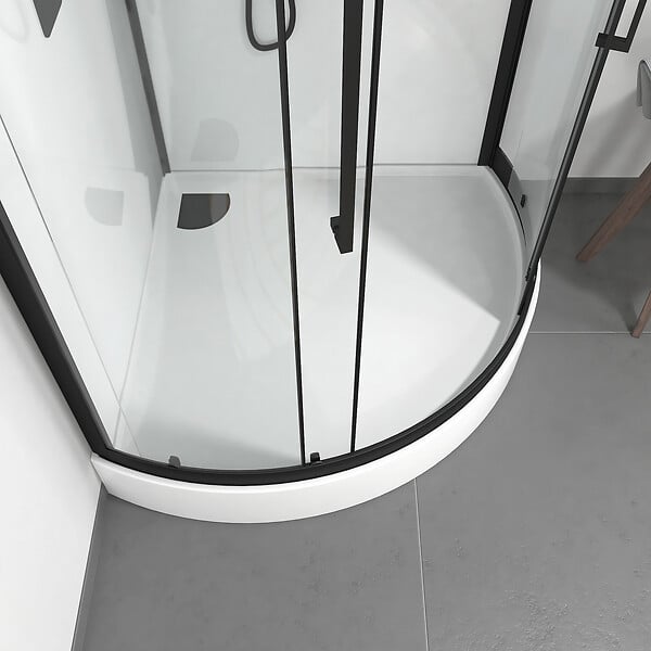 AURLANE - Cabine de douche 1/4 de cercle ROND - 90x90x217cm - FACTORY 2 ROUND - large
