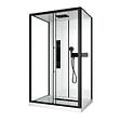 AURLANE - Cabine de douche 115x90x210 cm avec receveur + bonde 90mm + Grille linéaire - FACTORY 2 - vignette