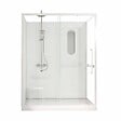 AURLANE - Cabine de douche blanche sécurisée et accessible à tous 160x85x220cm - Mitigeur Thermostatique - vignette