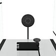 AURLANE - Cabine de douche Carrée 80x80x213 cm - Porte pivotante - Fond Blanc et Profilés Noir Mat - RUBIQ - vignette
