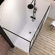 AURLANE - Pack Paroi de douche 140x200 cm noir mat + Receveur de douche a carreler 140x90 cm recoupable - vignette